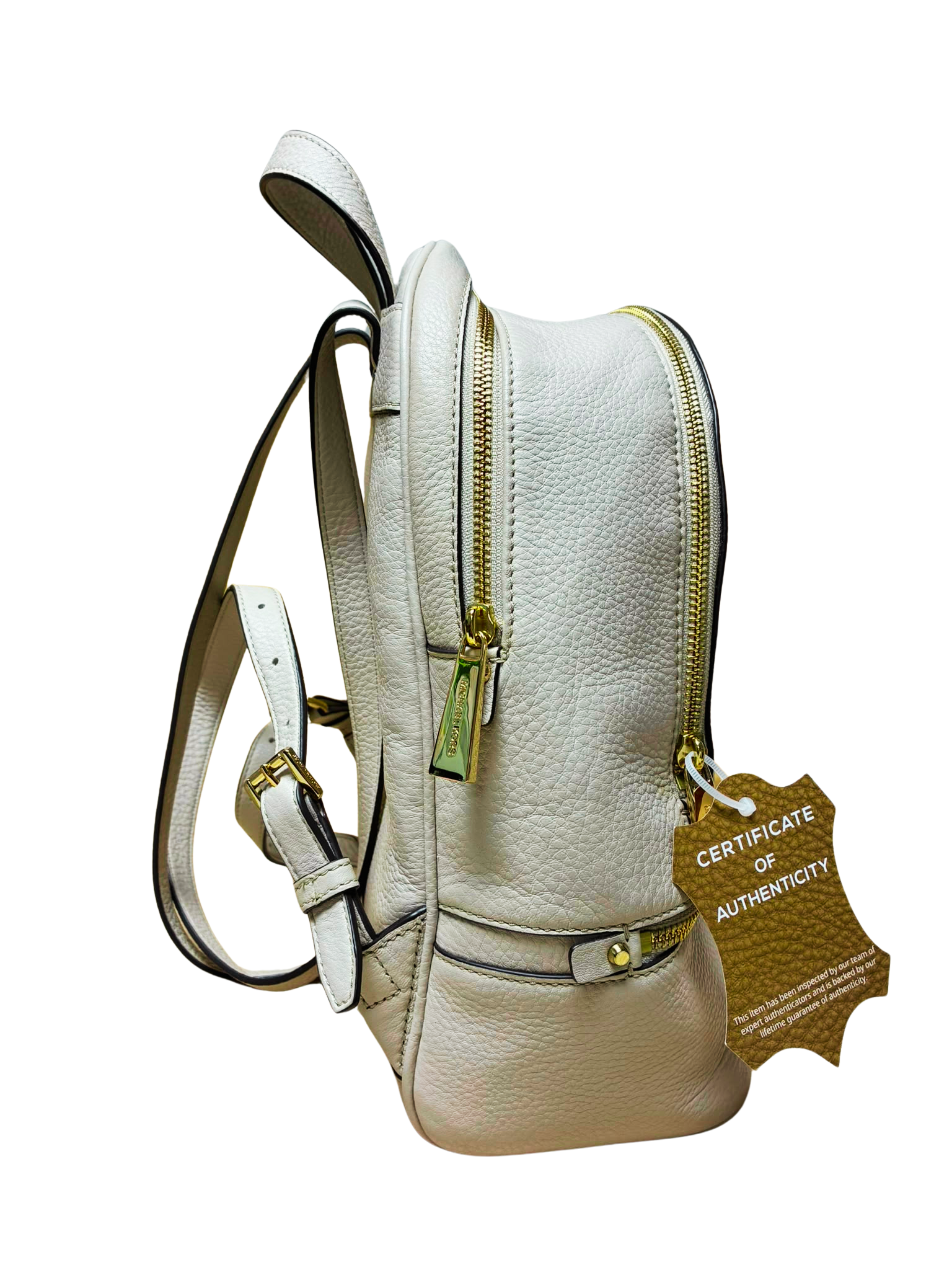 Michael Kors Rhea Medium Pebbled Leather Backpack