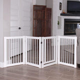 Primetime Petz 360 Configurable Freestanding Dog Gate With Door For Home Size 30 White