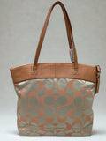Coach 18335 Laura Signature Tote Bag Peach