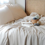 Weavve Home Lyocell Duvet Cover King Size Midnight Blue