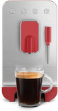 Smeg BCC02RDMUK Automatic Coffee Machine with Steam Wand, Red