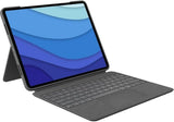 Logitech Combo Touch iPad Pro 12.9-inch (5th gen - 2021) Keyboard Case - Detachable Backlit Keyboard with Kickstand, Click-Anywhere Trackpad, Smart Connector,Oxford Grey