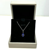 PT900 Tanzanite And Diamond Necklace