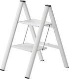 Hasegawa Ladders SJ2.0-2BK Slim Stepladder, White