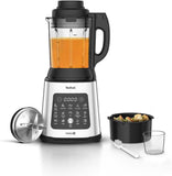 Tefal PerfectMix Cook BL83SD - Heating High-Speed Heating Blender, 1400W, 2L Jar Capacity, Powelix Blades, Glass Jar, 10 programs, Metal