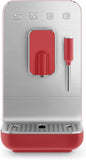 Smeg BCC02RDMUK Automatic Coffee Machine with Steam Wand, Red