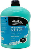Mont Marte MSCH2223 Signature Acrylic Colour Pump Bottle 2L Aqua Green