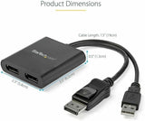 StarTech DisplayPort To DisplayPort Multi Monitor Splitter
