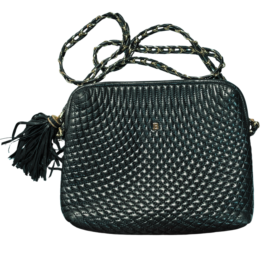 Bally Black Quilted Leather Shoulder Bag