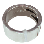 Gucci Branded Cutout G Ring SV925 7.7G Size 11