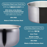Toyomi RC 5301LC Smart Diet Rice Cooker with Stainless Steel & Low Carb Rice Pot, 1L