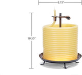 Candle by the Hour 20561B 144-Hour Candle, Eco-friendly Natural Beeswax with Cotton Wick,Yellow