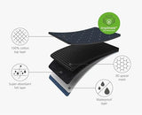 Joseph Joseph 50006 Glide Plus Ironing Board with Compact Legs and Advanced Cover, Black/Blue