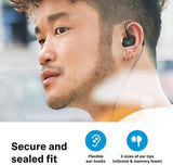 Sennheiser IE 200 In-Ear Audiophile Headphones, German Design, 7mm Wide Band Driver, Detachable MMCX Cable, Flexible Ear Hooks, Balanced Tuning, Rich Bass, Perfect for Gaming