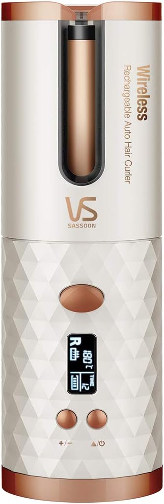 Vidal Sassoon VS Rechargeable Auto Curler (VSA-1910BH/WH), 600 grams,White,VSA1910WH Main image