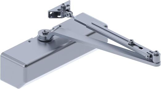 Hager - 5300M16ALM 5300 Series Aluminum Grade 1 Heavy Duty Surface Door Closer, Multi-Mount, 1–6 Adjustable Spring Size, Sprayed Aluminum Finish