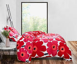 Marimekko 221456 Unikko Duvet Cover Set Red King