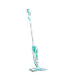 Shark Steam Mop, Floor cleaning mop with 2 Dirt Grip Pads, Lightweight, Safe for all Sealed Hard Floors, Machine Washable Pads, Removable Water Tank, White/Seafoam - Shark S1000