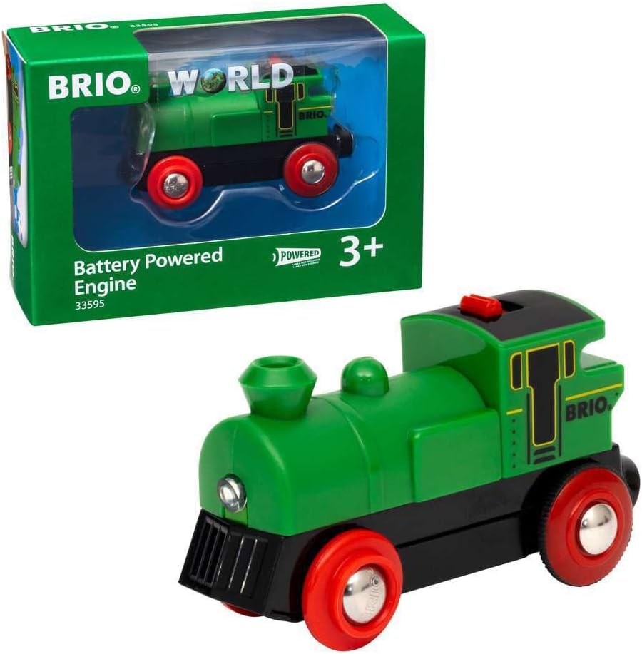 BRIO 33595 Battery-powered Engine - Kids Creative Building Toys and Wooden Toy