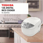 Toshiba RC18DR1NS Digital Rice Cooker 1.8L White