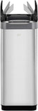 EKO Phantom-T 50 Liter / 13.2 Gallon Vertical Motion Sensor Trash Can, Brushed Stainless Steel Finish