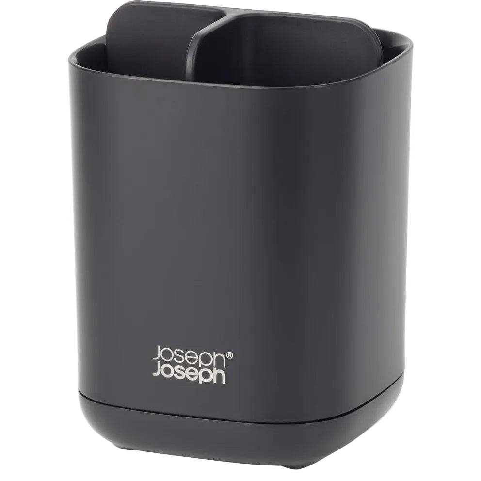 Joseph Joseph EasyStore Toothbrush Holder Caddy Bathroom Storage Compact Matt Blac Main image