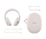 Bose QuietComfort Ultra Wireless Noise Cancelling Headphones with Spatial Audio, White Smoke