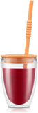 Bodum Pavina to Gg 2 pcs 0,3l Double Wall Tumbler with lid Straw K11849 447SA 447