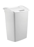 Rubbermaid 11.25 Gallon White DualAction Swing Lid Trash Can