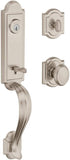Baldwin Avendale, Front Entry Handleset with Interior Knob, Featuring SmartKey Deadbolt Re-Key Technology and Microban Protection, in Satin Nickel