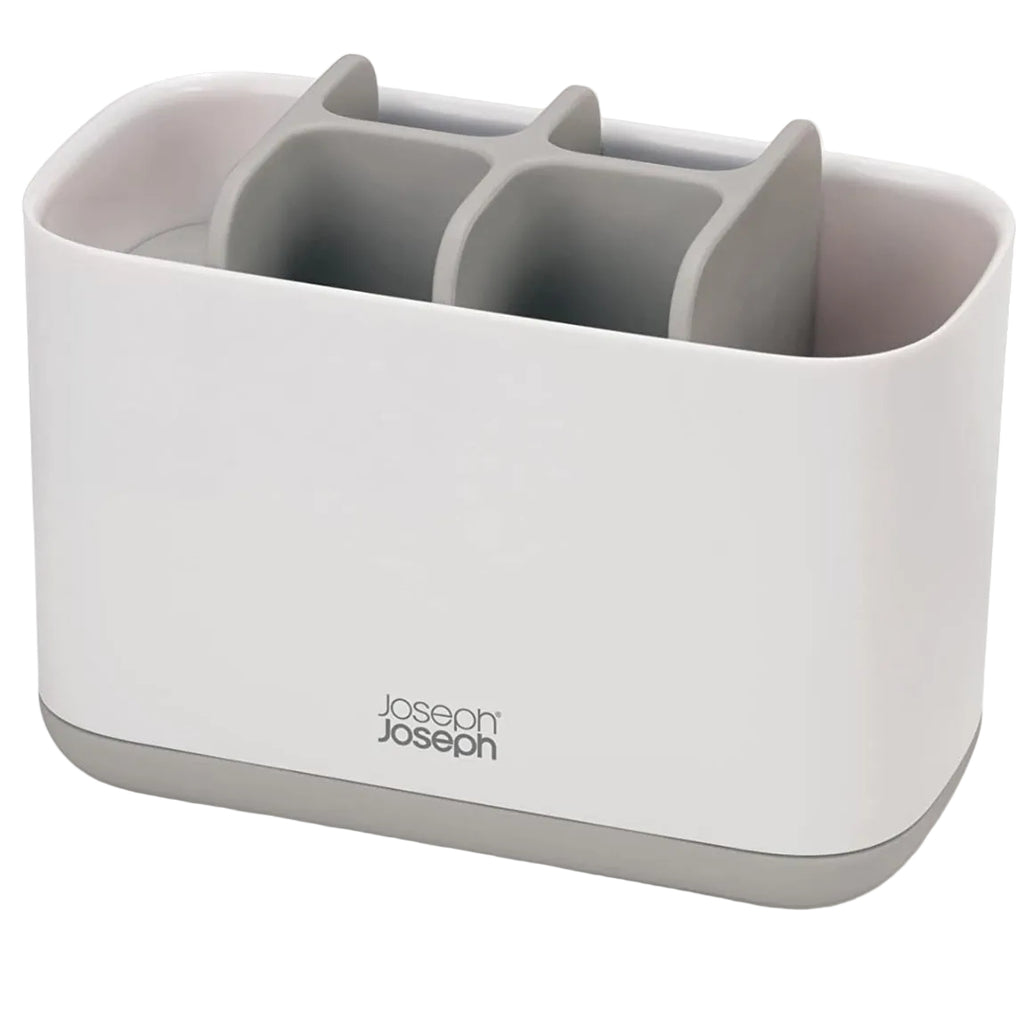 Joseph Joseph EasyStore Large Toothbrush Holder Grey White