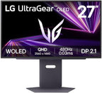 LG 27GX790AB 27" Ultra Gear QHD OLED Gaming Monitor 480Hz Refresh Rate 0.03ms VESA Display HDR True Black 400