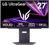 LG 27GX790AB 27" Ultra Gear QHD OLED Gaming Monitor 480Hz Refresh Rate 0.03ms VESA Display HDR True Black 400