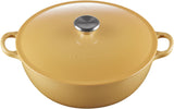 Le Creuset Marmite Cast Iron Soup Pot Casserole with Lid, 28cm, Quince