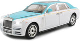 1/24 Diecast Car Model Rolls-Royce Phantom Toy Car, Alloy Collectible Phantom Replica Pull Back Model Car Vehicles with Sound and Light for Kids Boys Girls Birthday Gift