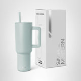 Simple Modern 40 oz Tumbler with Handle and Straw Lid | Insulated Cup Reusable Stainless Steel Water Bottle Travel Mug Cupholder Friendly | Gifts for Women Him Her | Trek Collection | Sea Glass Sage