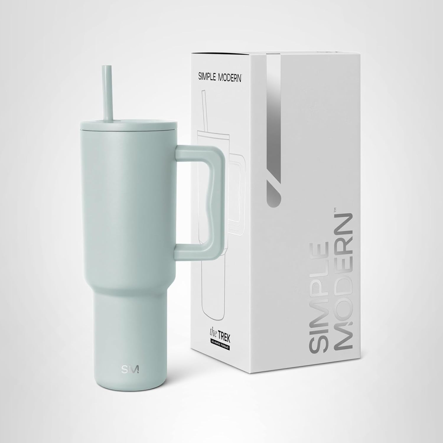 Simple Modern 40 Oz Tumbler With Handle And Straw Lid Sea Glass Sage