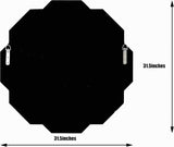 FYWDGLART Hlartdecor Helicoid Frameless Beveled Wall Decorating Mirror 31.5X31.5in Silver Polished HFY Hexagon Decorative Mirror