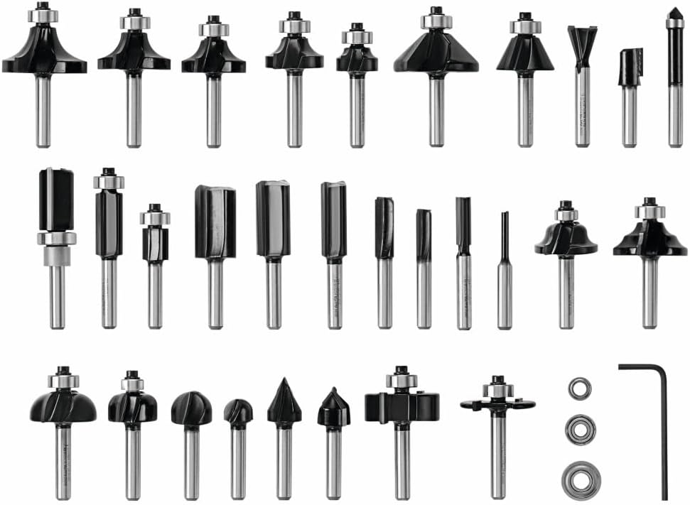 BOSCH RBS030MBS 30Piece CarbideTipped Wood Router Bit Assorted Set Main image