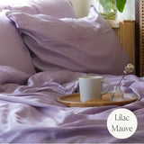 Weavve Home Lyocell Flat Sheet Queen Size Lilac Mauve