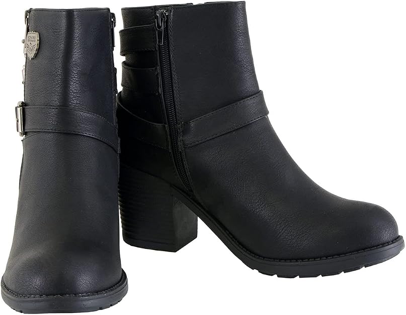 Milwaukee Leather MBL9405 Women's Short Black Boots Size 6