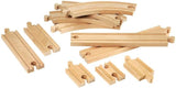 Brio World - 33401 Starter Expansion Pack | 11 Pieces of Wooden Train Tracks for Kids Ages 3+