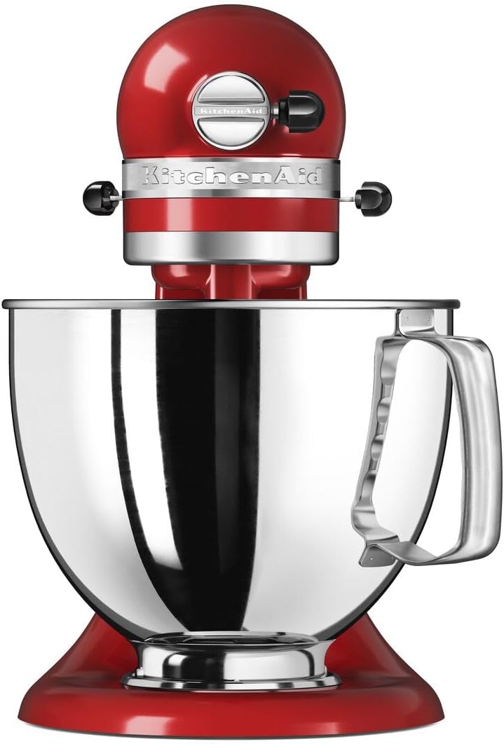 KitchenAid 5KSM125 Artisan Tilt Head Stand Mixer with basic accessories 4.8L Empire Red