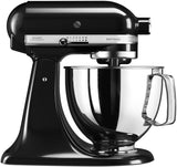 KitchenAid 5KSM125 - Artisan Tilt Head Stand Mixer with basic accessories, 4.8L, Onyx Black