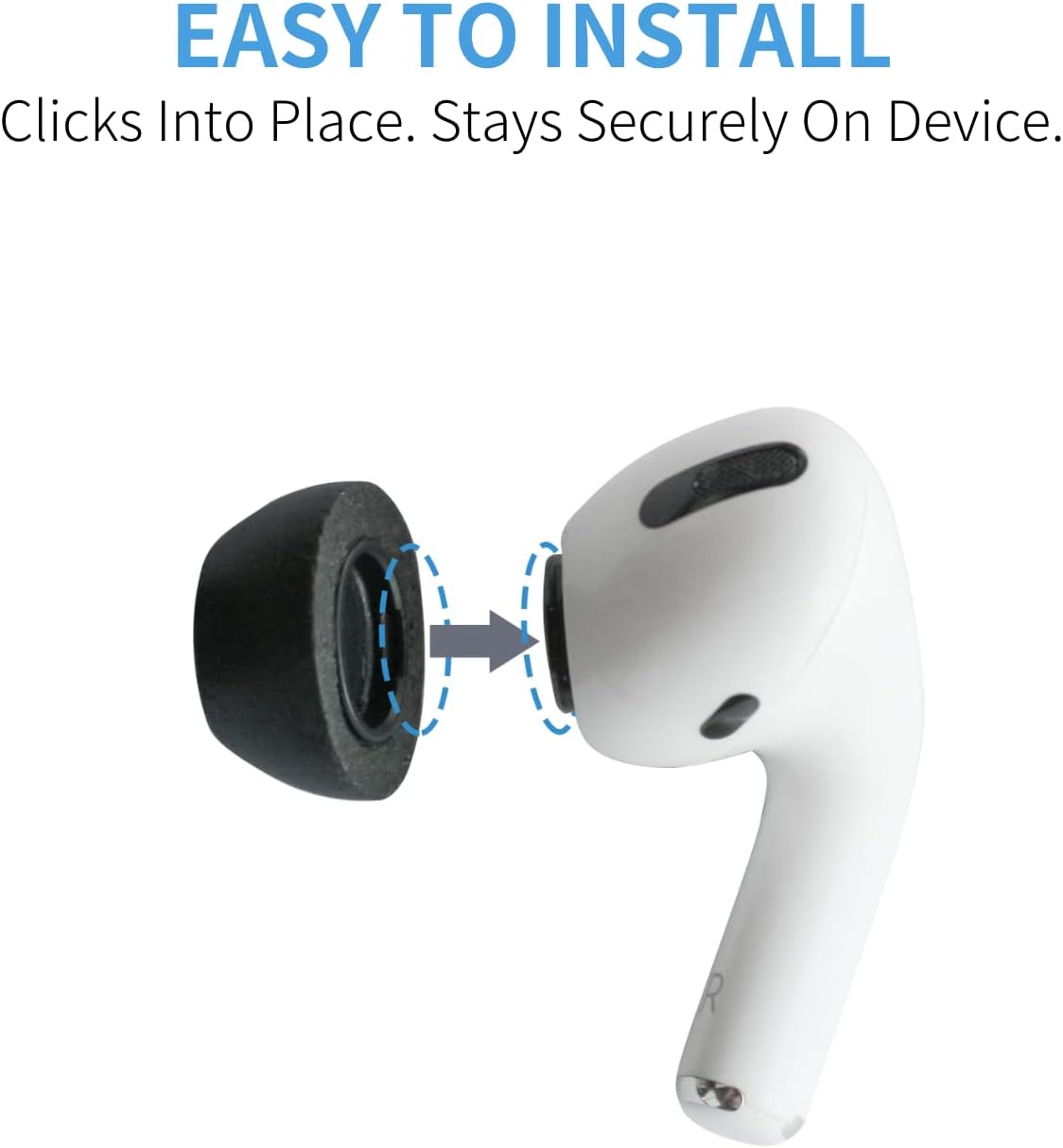 COMPLY Foam Ear Tips for Apple AirPods Pro Generation 1 & 2 Ultimate Comfort Unshakeable Fit Small 3 Pairs Secondary image