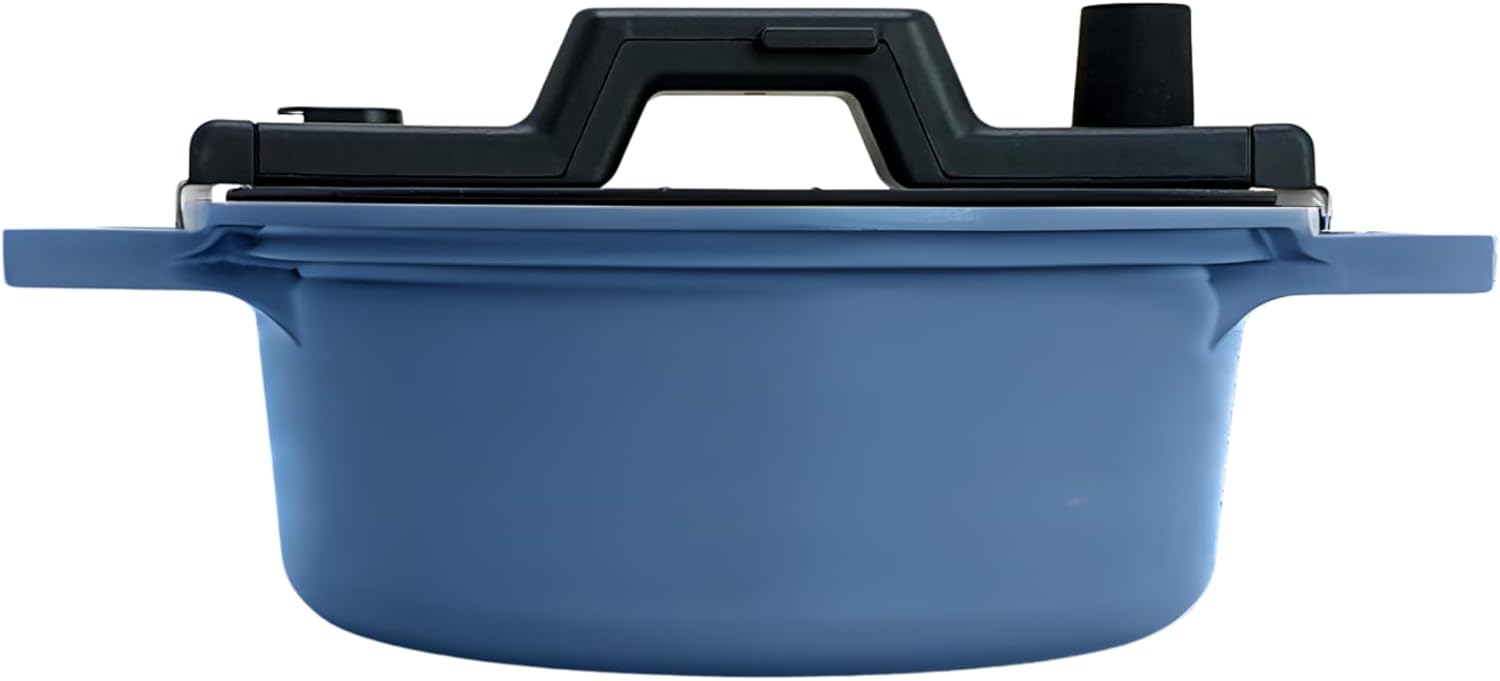 NEOFLAM SmartCook 24cm Low Pressure Cooker Blue 3.2L NonStick Xtrema Ceramic Coating Main image