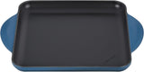 Le Creuset Square Cast Iron Griddle Pan, 24cm, Deep Teal