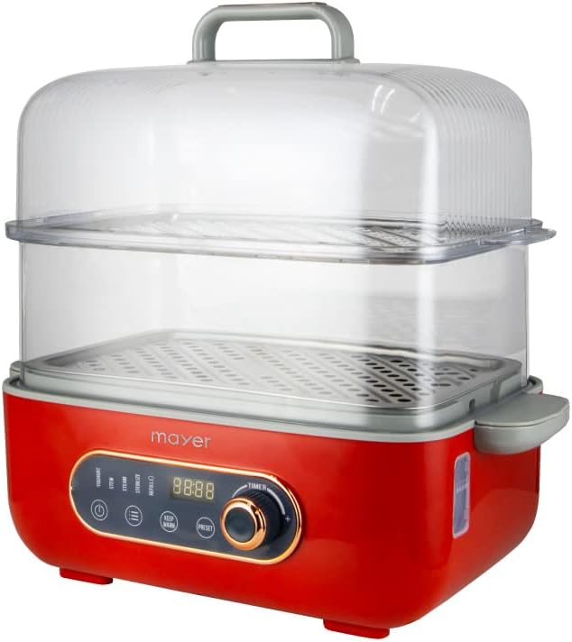Mayer MMFS10 Digital Food Steamer 10L Red Main image