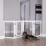 Primetime Petz 360 Configurable Freestanding Dog Gate With Door For Home Size 30 White