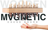 Chess Armory Magnetic Chess Set 15 inch x 15 inch - Inlaid Walnut Wooden Chess Set with Folding Chess Board, Staunton Chess Pieces, & Storage Box - Chess Set Wood Board Game